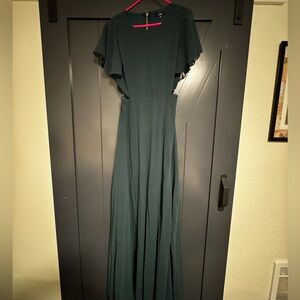 Lulu's Forest Green Maxi Dress